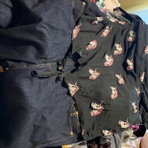 Set of shirt and shorts legging size Large